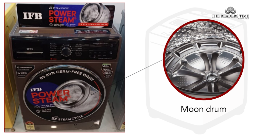 IFB 7 Kg 5 Star Front Load Washing Machine 2X Power Steam (ELITE MXS 7012 moon drum