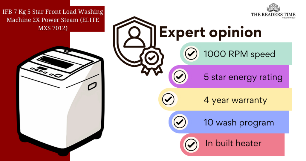 IFB 7 Kg 5 Star Front Load Washing Machine 2X Power Steam (ELITE MXS 7012 expert opnion