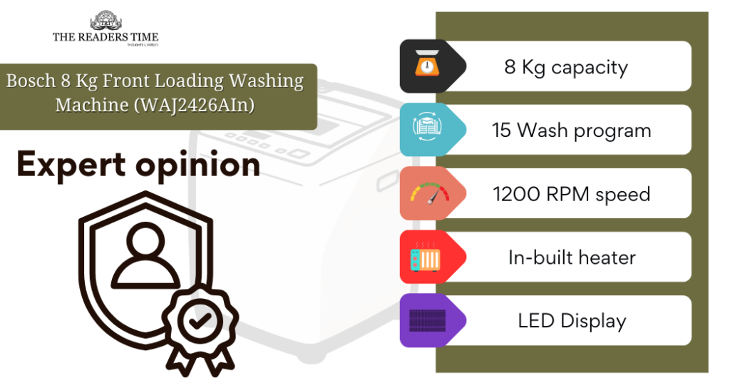 expert opinion Bosch 8 Kg Front Loading Washing Machine (WAJ2426AIn)