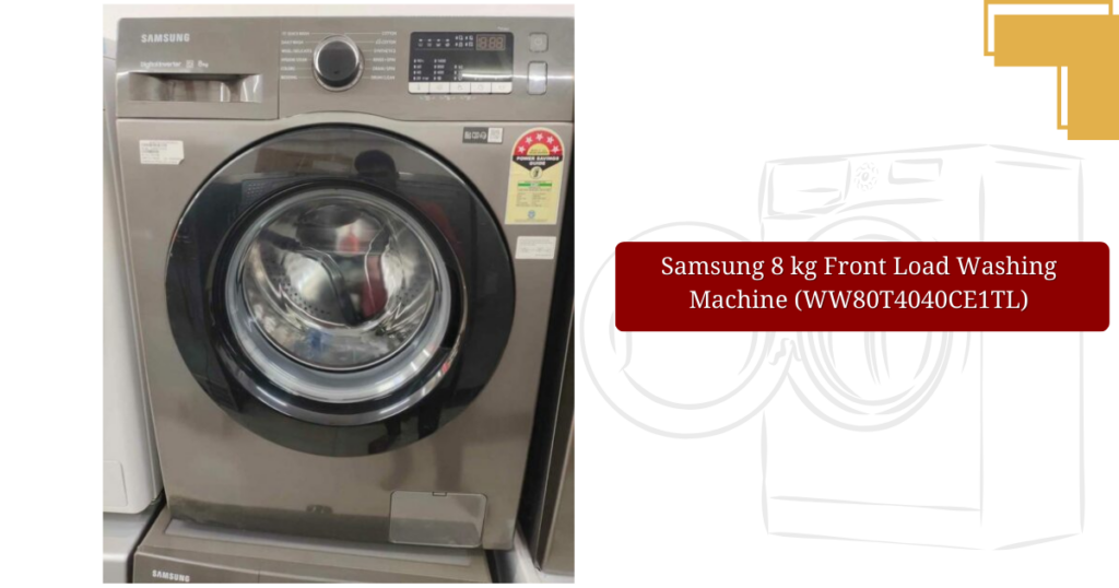 Samsung 8 kg Front Load Washing Machine (WW80T4040CE1TL) front image