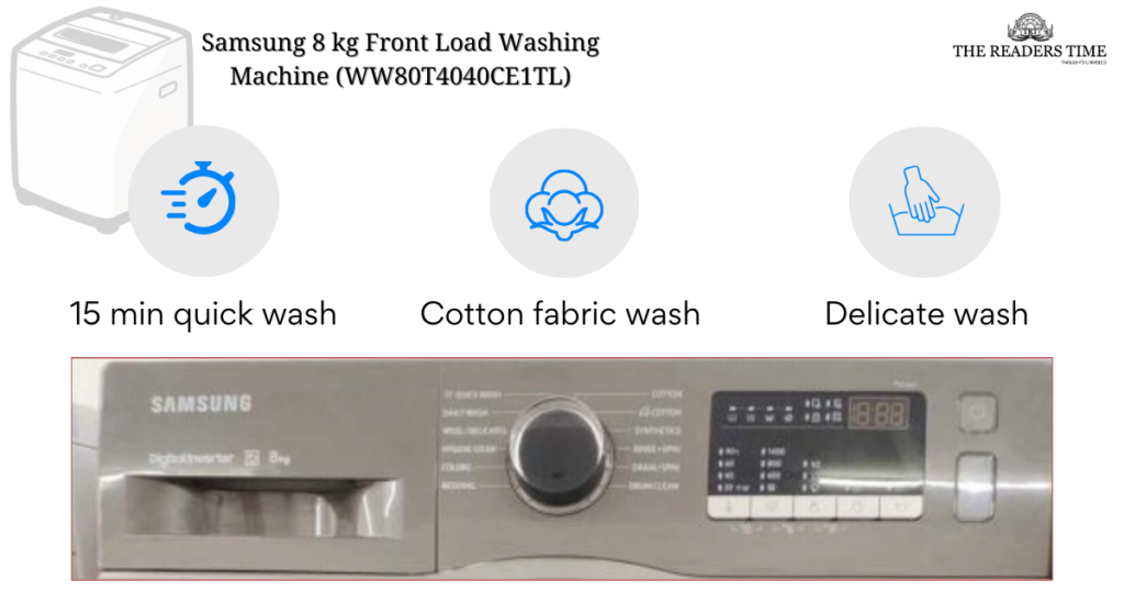 Samsung 8 kg Front Load Washing Machine (WW80T4040CE1TL) specification
