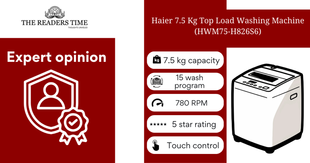 expert opinion haier 7.5 kg top load washing machine 