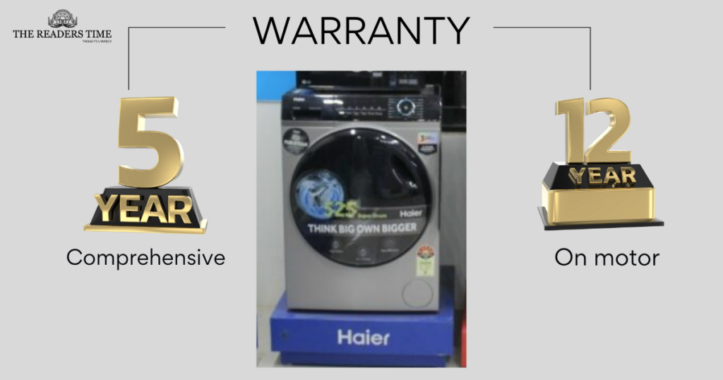 Haier 8 Kg Front Load Washing Machine Appliance (HW80-IM12929C) warranty