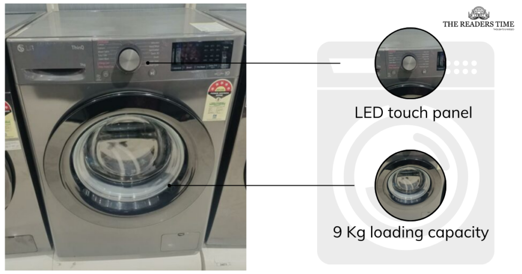 LG 9 Kg Wi-Fi Inverter AI Direct Drive Fully-Automatic Front Load Washing Machine (FHP1209Z5M) specification