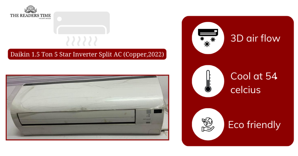 Daikin 1.5 Ton 5 Star Inverter Split AC (Copper,2022) specifications