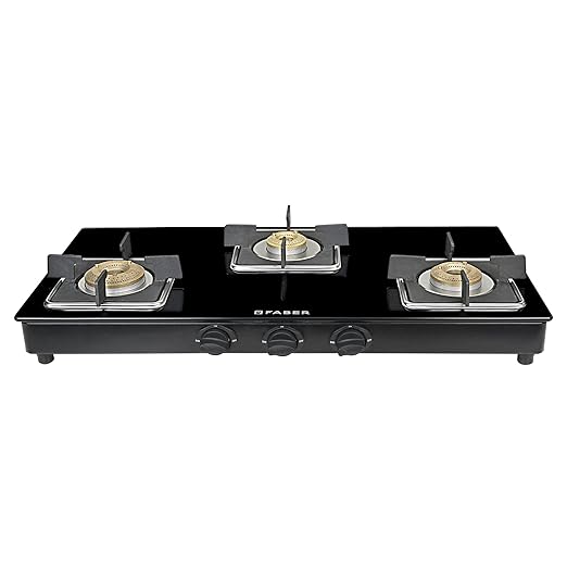 Faber Glass Top 3 Burner Gas Stove