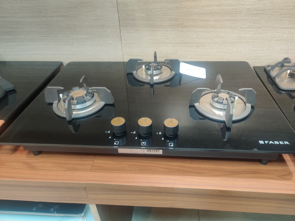 Faber Hob Hobtop 3 Brass Burner Auto Electric Ignition Glass Top unboxed