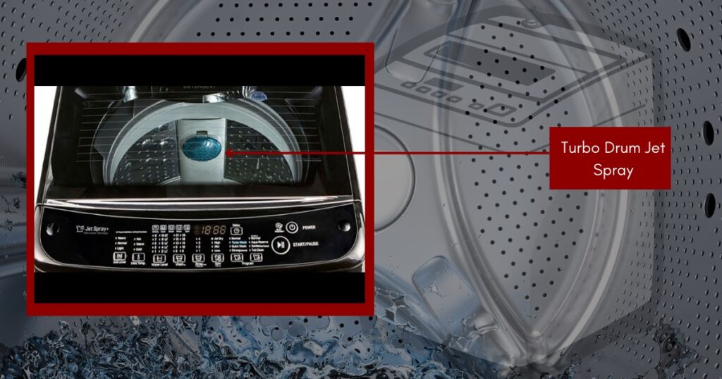 LG 7 Kg Top Load Washing Machine Appliance specification turbo drum jet spray