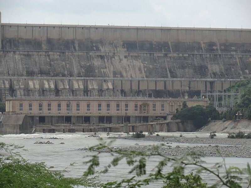 Nagarjuna Sagar Dam wall