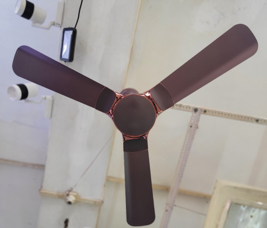 atomberg Erica Smart 1200mm BLDC Motor installed in a ceiling