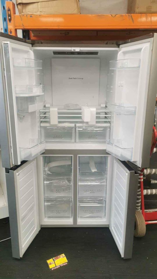 Image of a Hisense 507 L Multi-Door Refrigerator showcasing its interior