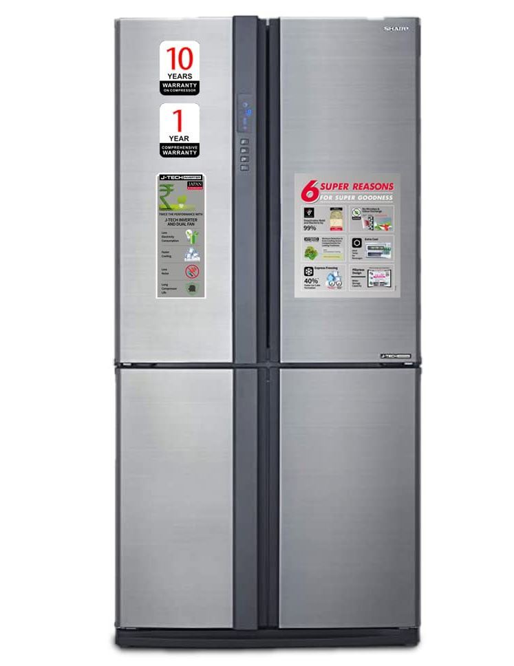 SHARP 678L J-Tech Inverter French Door Refrigerator
